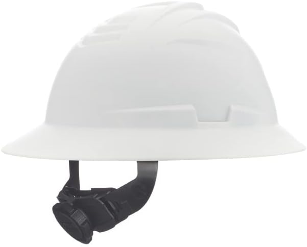 MSA V-Gard C1 Full Brim Hard Hat with ReflectIR Cooling Thermal Barrier and Fas-Trac III Suspension - Uses Highly Innovative Cooling Features to Help Alleviate Heat Stress