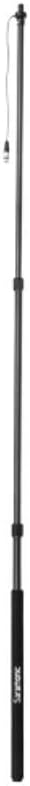 Saramonic 3-Section Carbon Fiber Boompole with Internal Coiled XLR Cable, 3.3 to 8.2' Adjustable Length with 3/8"-16 and 5/8" Adapters, and Carrying Case