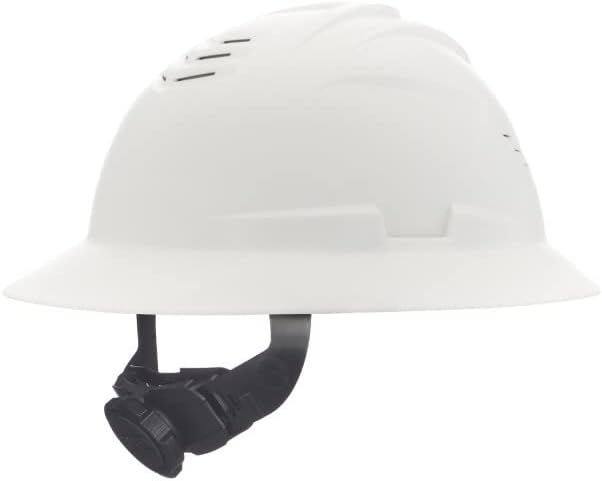MSA V-Gard C1 Full Brim Hard Hat with ReflectIR Cooling Thermal Barrier and Fas-Trac III Suspension - Uses Highly Innovative Cooling Features to Help Alleviate Heat Stress