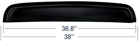 38inch 980mm Universal Fit Rain Snow Guard Sun Roof Wind Deflector,1pcs Tape-On Dark Smoke Tint Auto Moonroof Window Visor RN98
