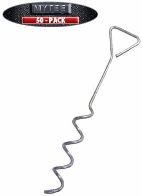 Mytee Products Hay Tarp Spiral Anchor Pins 16" Ground Stake