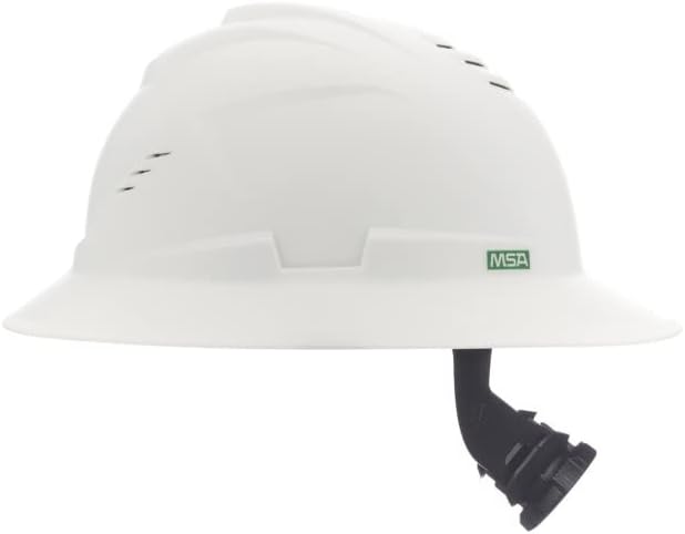 MSA V-Gard C1 Full Brim Hard Hat with ReflectIR Cooling Thermal Barrier and Fas-Trac III Suspension - Uses Highly Innovative Cooling Features to Help Alleviate Heat Stress