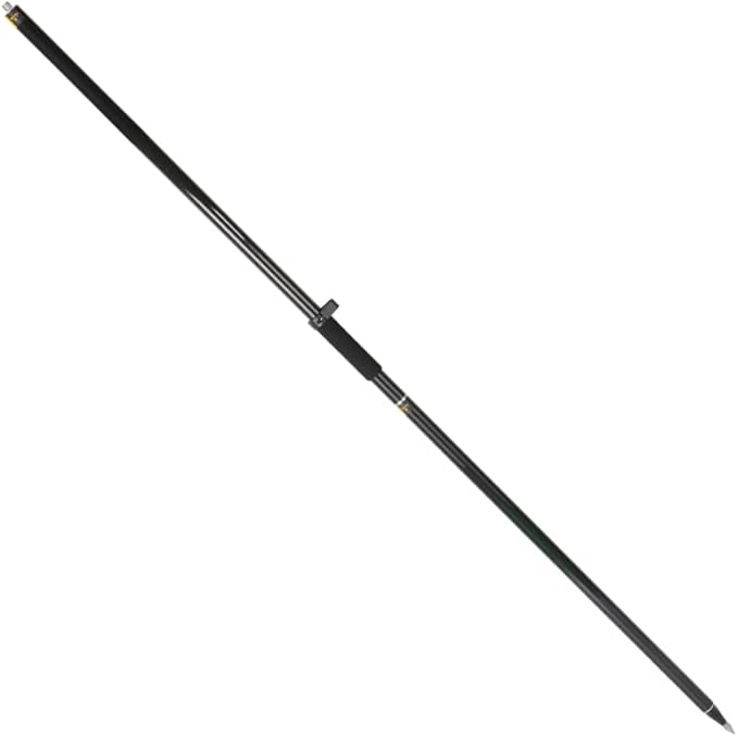 Carbon Fiber 2M 2Section Survey Pole, GPS Rover Rod 6.5FT/2M 2Sections Design for Land Surveying & Engineering – RTK GPS/GNSS Accessory –Includes Level Vial & Carrying Bags (GLS22-B)