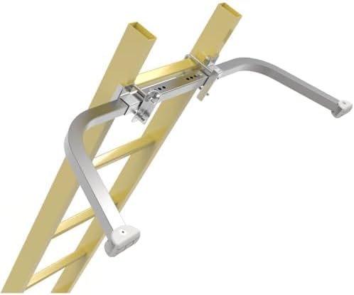 Ladder Stabilizer for Roof, Wing Span/Wall Standoff Extended Roof Stabilizer with Non-Slip Rubber Bottom pad Fixed Angle of Ladder Accessory