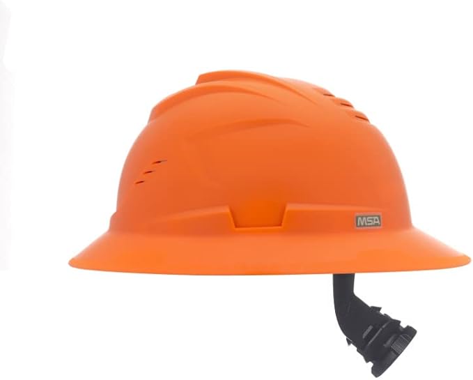 MSA V-Gard C1 Full Brim Hard Hat with ReflectIR Cooling Thermal Barrier and Fas-Trac III Suspension - Uses Highly Innovative Cooling Features to Help Alleviate Heat Stress