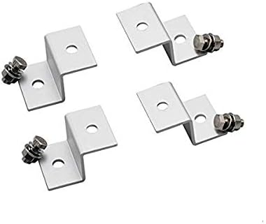 4pcs/set Z Style Solar Panel Mounting Brackets Sets For RV Boat Off Grid Aluminum