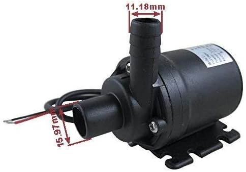 ZAOJIAO Brushless Centrifugal Submersible Water Pump 800L/H 210GPH 5M/16ft for Fountain Pool Solar Circulation System Water Circulation System (DC 12V)