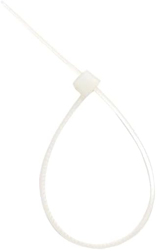 ZipTie.com 4-inch Natural Multi-Purpose Cable Tie, 18-lb Tensile Strength, UL 21 Listed, 1000-Pack
