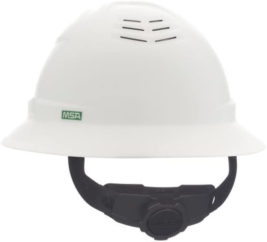 MSA V-Gard C1 Full Brim Hard Hat with ReflectIR Cooling Thermal Barrier and Fas-Trac III Suspension - Uses Highly Innovative Cooling Features to Help Alleviate Heat Stress