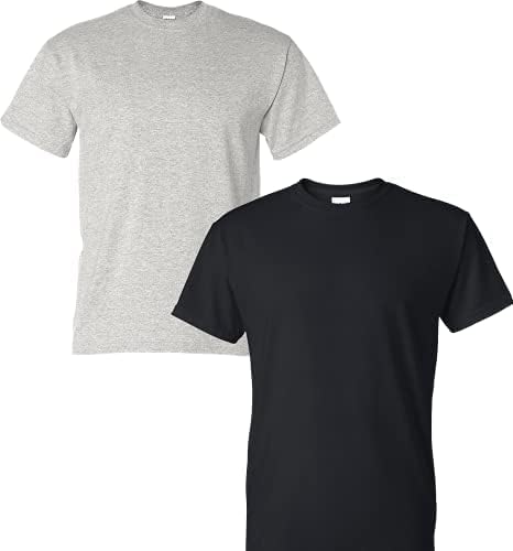 Gildan Unisex Adult DryBlend Workwear T-Shirts with Pocket, 2-Pack