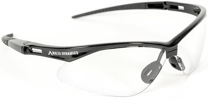 Malta Dynamics APEX Safety Glasses – Anti Scratch and Anti Fog Protection, Construction Safety Glasses for Men and Women, ISEA & ANSI Z87 Compliant (Clear, 36 Pairs)
