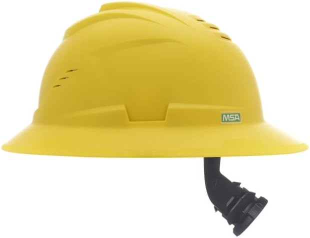 MSA V-Gard C1 Full Brim Hard Hat with ReflectIR Cooling Thermal Barrier and Fas-Trac III Suspension - Uses Highly Innovative Cooling Features to Help Alleviate Heat Stress