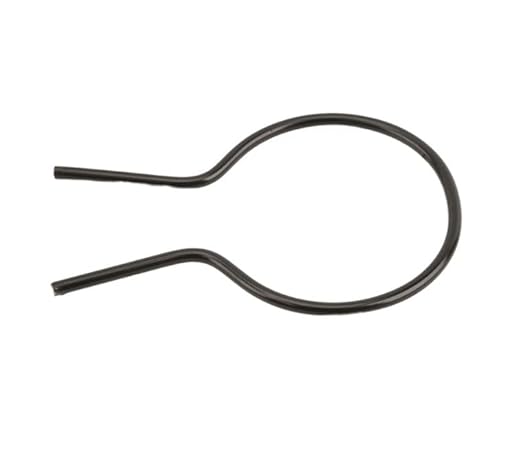 EZ Twist 2 1/2" (2 3/8" OD) x 8 Gauge Preformed Steel Tie Wire - Fence Ties - 100 Pack (Black Vinyl Coated)