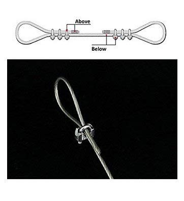 Pack of 10, 3/8" M10 Stainless Steel Wire Rope Cable Clip Clamp