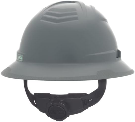 MSA V-Gard C1 Full Brim Hard Hat with ReflectIR Cooling Thermal Barrier and Fas-Trac III Suspension - Uses Highly Innovative Cooling Features to Help Alleviate Heat Stress