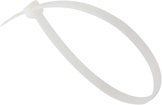 GTSE 14 Inch White/Clear Zip Ties, 10,000 Bulk Pack, 50lb Strength, UV Resistant Long Nylon Cable Ties, Self-Locking 14" Tie Wraps