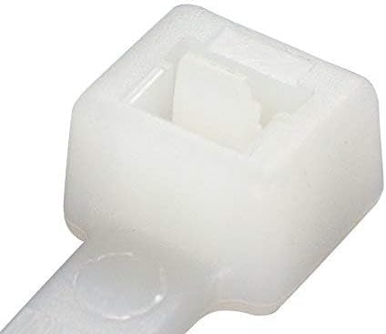 GTSE 14 Inch White/Clear Zip Ties, 100 Pack, 50lb Strength, UV Resistant Long Nylon Cable Ties, Self-Locking 14" Tie Wraps