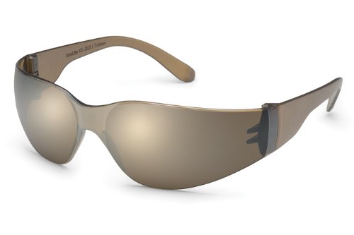 Gateway Safety 466M UL-Certified StarLite Safety Glasses, Mocha Mirror Lens, Mocha Temple (Pack of 10)
