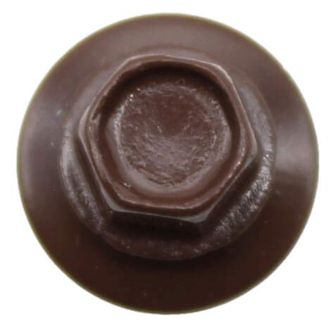 Metal ROOFING SCREWS: (250) 10 x 1-1/2" Brown Hex Head Sheet Metal Roof Screw. Self starting metal to wood siding screws. EPDM washer. Colored head