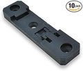 Winford Engineering DIN Rail Mounting Brackets, 20mm x 76.5mm, Black, RoHS Compliant, 10-Pack