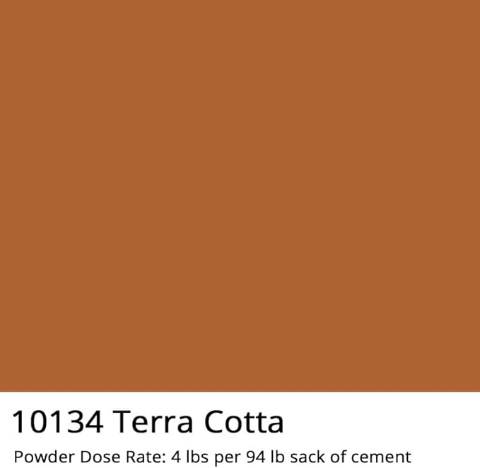 GlobMarble Terra Cotta Iron Oxide Powder Concrete 1 lb Bag - High-Coverage Powder for Vibrant Color - Perfectly Suited for Concrete Color Pigment & Dye Applications