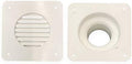 A.A Battery Box Vent System - White - Louver Cover and Cone Plate - RV's, Campers, Trailers, Motorhome Repair (Complete Vent System, White)