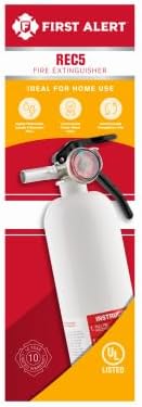 First Alert REC5 Recreation Fire Extinguisher, UL Rated 5-B:C, White, 1-Pack