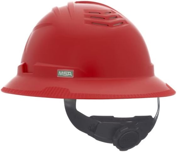 MSA V-Gard C1 Full Brim Hard Hat with ReflectIR Cooling Thermal Barrier and Fas-Trac III Suspension - Uses Highly Innovative Cooling Features to Help Alleviate Heat Stress