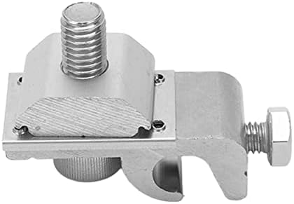 Solar Panel Grounding Clips Set 10Pcs, Solar Panel Photovoltaic On Coupling Earthing Ground Lug, Solid Aluminum and Stainless Steel Ground Clamp with Lay in Lug for Bare Wire Pipe