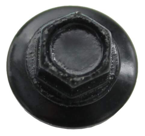 Metal ROOFING SCREWS: (250) 10 x 2" Black Hex Head Sheet Metal Roof Screw. Self starting metal to wood siding screws. EPDM washer. Colored head