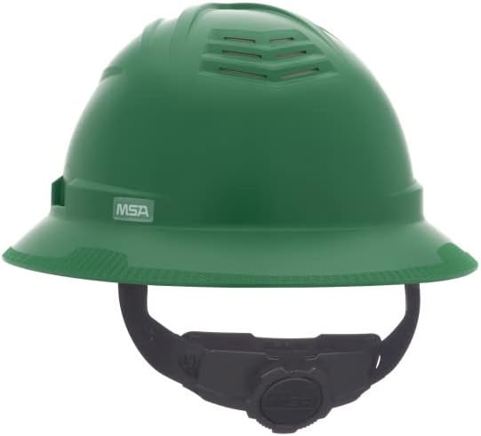 MSA V-Gard C1 Full Brim Hard Hat with ReflectIR Cooling Thermal Barrier and Fas-Trac III Suspension - Uses Highly Innovative Cooling Features to Help Alleviate Heat Stress