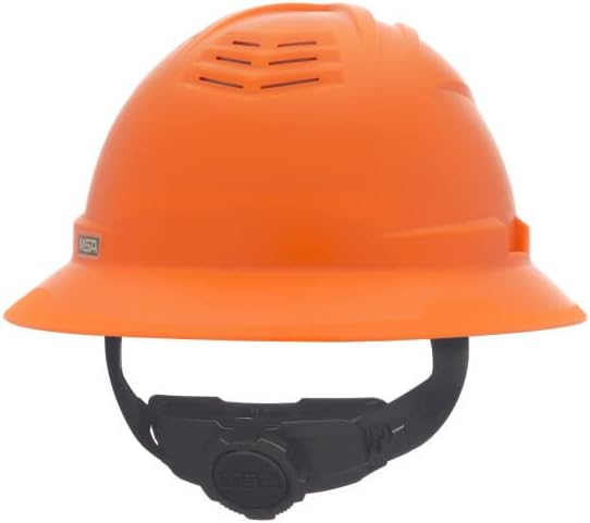 MSA V-Gard C1 Full Brim Hard Hat with ReflectIR Cooling Thermal Barrier and Fas-Trac III Suspension - Uses Highly Innovative Cooling Features to Help Alleviate Heat Stress