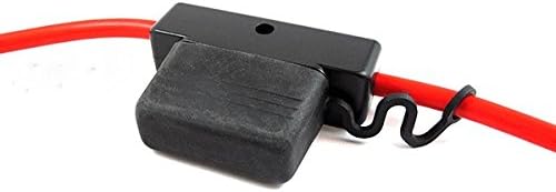 Bussmann HHX In-Line MAXI Fuse Holder with Cover - 32V/60A - #6 Wire Leads, 1 Pack , Black