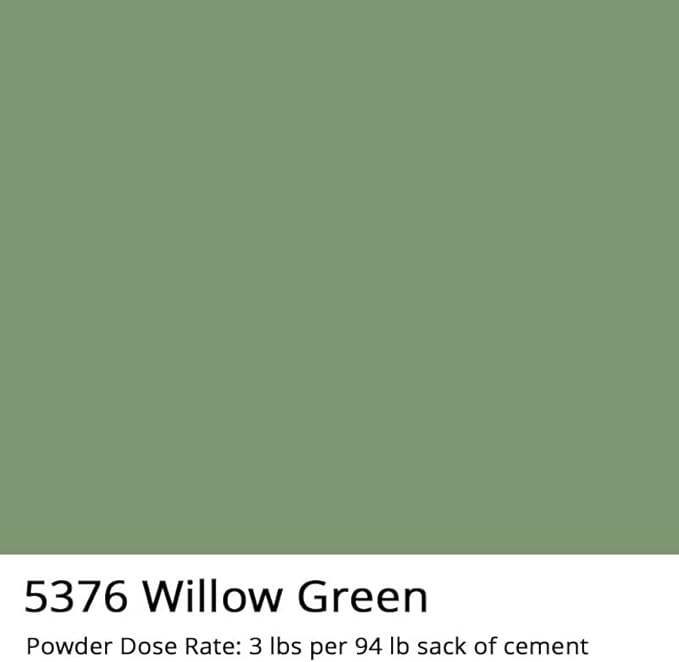 GlobMarble Willow Iron Oxide Powder Concrete 1 lb Bag - High-Coverage Powder for Vibrant Color - Perfectly Suited for Concrete Color Pigment & Dye Applications