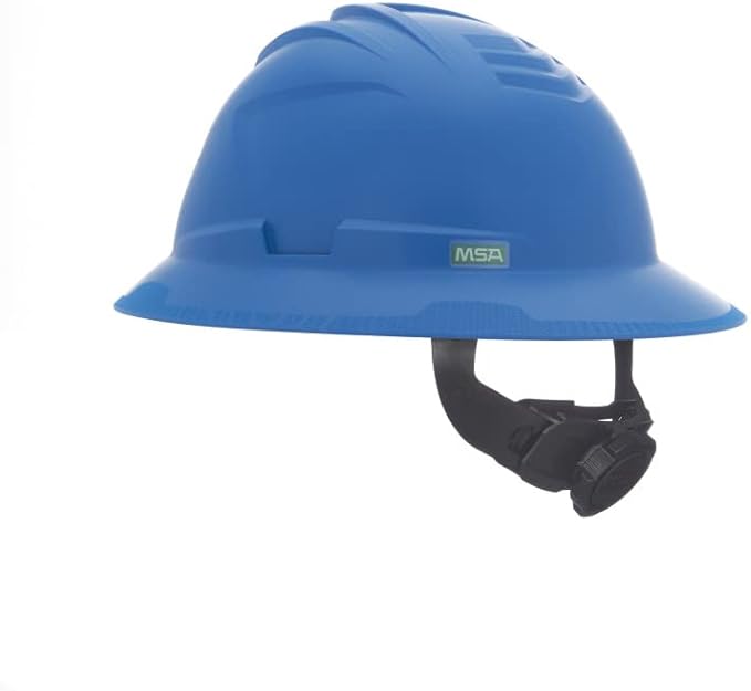 MSA V-Gard C1 Full Brim Hard Hat with ReflectIR Cooling Thermal Barrier and Fas-Trac III Suspension - Uses Highly Innovative Cooling Features to Help Alleviate Heat Stress