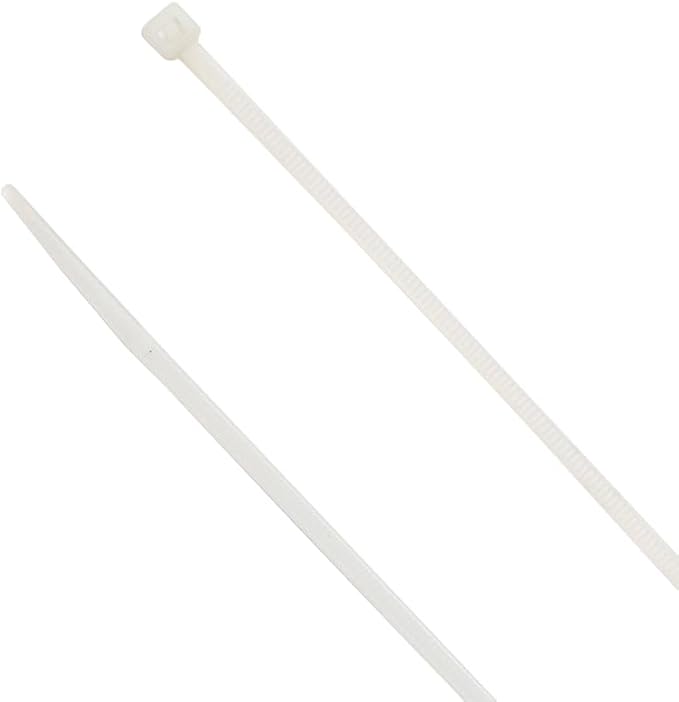 ZipTie.com 6-inch Natural Multi-Purpose Cable Tie, 45-lb Tensile Strength, UL 21 Listed, 100-Pack