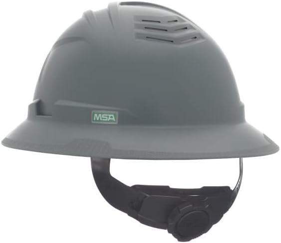 MSA V-Gard C1 Full Brim Hard Hat with ReflectIR Cooling Thermal Barrier and Fas-Trac III Suspension - Uses Highly Innovative Cooling Features to Help Alleviate Heat Stress