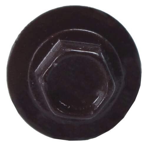 Metal ROOFING SCREWS: (250) 10 x 1-1/2" Burgundy Hex Head Sheet Metal Roof Screw. Self starting metal to wood siding screws. EPDM washer. Colored head