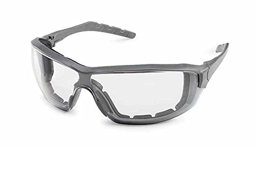Gateway Safety 22GY80 Silverton Temple Version Safety Glass, Gray Frame - Clear Lens
