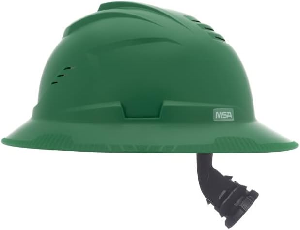 MSA V-Gard C1 Full Brim Hard Hat with ReflectIR Cooling Thermal Barrier and Fas-Trac III Suspension - Uses Highly Innovative Cooling Features to Help Alleviate Heat Stress