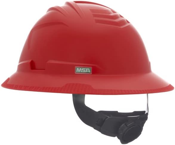 MSA V-Gard C1 Full Brim Hard Hat with ReflectIR Cooling Thermal Barrier and Fas-Trac III Suspension - Uses Highly Innovative Cooling Features to Help Alleviate Heat Stress