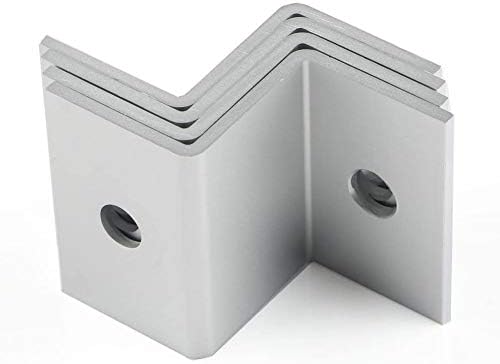 F-ber 1 Set (4pcs) Solar Panel Mounting Hardware Z Type Bracket Aluminum W/Stainless Bolt for RV Boat Off Grid 38mm Width Solar Panels (38 * 25 * 27mm/1.49"*0.98"*1.06")