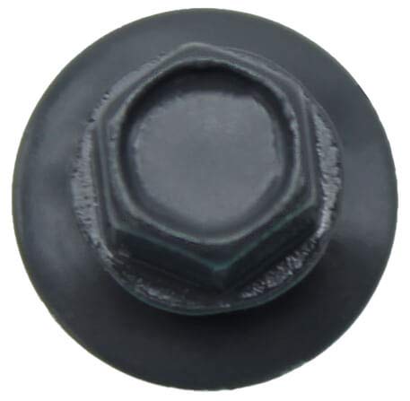 Metal ROOFING SCREWS: (250)10 x 2" Fab. Charcoal Hex Head Sheet Metal Roof Screw. Self starting metal to wood siding screws. EPDM washer. Colored head
