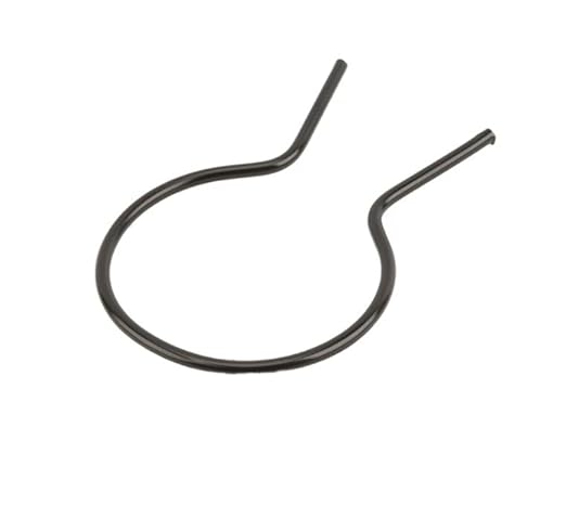 EZ Twist 2 1/2" (2 3/8" OD) x 8 Gauge Preformed Steel Tie Wire - Fence Ties - 100 Pack (Black Vinyl Coated)