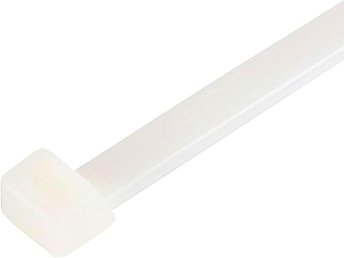GTSE 14 Inch White/Clear Zip Ties, 10,000 Bulk Pack, 50lb Strength, UV Resistant Long Nylon Cable Ties, Self-Locking 14" Tie Wraps