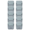 NineLeaf 10PK Project Box ABS Plastic Electrical Boxes,3 1/4" x 2 3/4" x 2 1/4" (86x74x62mm),IP66 Waterproof DIY Opening Hole Electronic Junction Box Power Enclosure,Use for Outdoor,Grey
