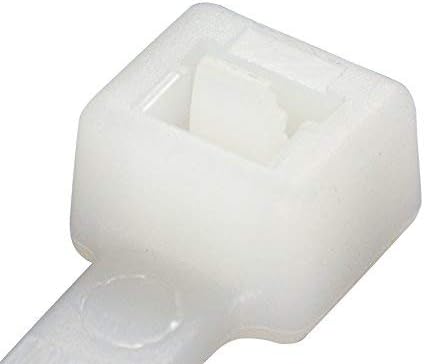 GTSE 14 Inch White/Clear Zip Ties, 100 Pack, 40lb Strength, UV Resistant Long Nylon Long Cable Ties, Self-Locking 14" Tie Wraps