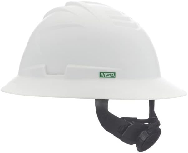 MSA V-Gard C1 Full Brim Hard Hat with ReflectIR Cooling Thermal Barrier and Fas-Trac III Suspension - Uses Highly Innovative Cooling Features to Help Alleviate Heat Stress