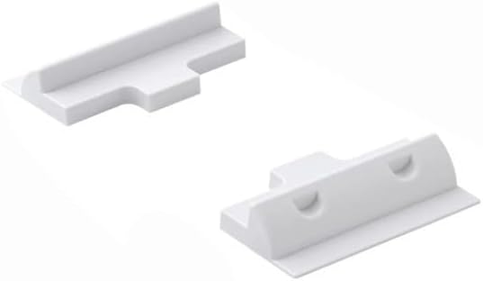Adjustable Solar Panel Mounting Bracket Set For RV, Boat & Flat Roof – 2-Piece Black/White Kit(white)