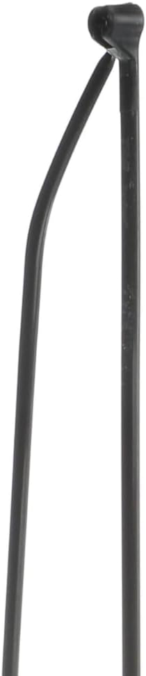 Thomas & Betts TY26MX 11" Black Cable Ties, 30 lb Tensile Strength, Stainless Steel Barb and Infinite Locking Positions, Weather and UV Resistant Nylon for Indoor and Outdoor Use, 1000 Pack